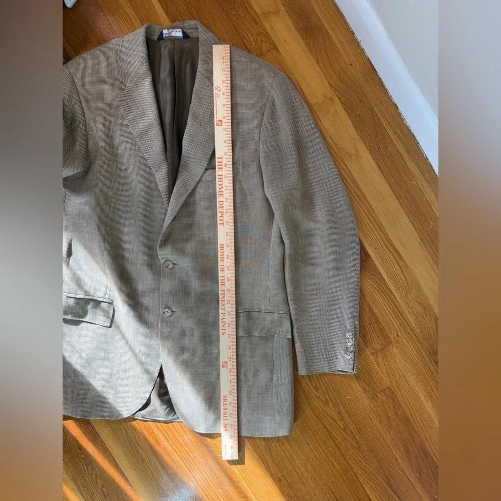Polo Ralph Lauren Men’s Sport Coat Made in Italy 44 Long Tan Beige EUC